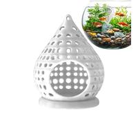 Hamaca para peces Betta - Elimina los problemas de agotamiento de la corriente del tanque, estilo de descanso acuático, flujo a través de la estructura porosa + bandeja flotante para pellets