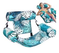 Hamaca para Piscina: Flotadores Inflables para Piscina, Hamaca De Agua para Adultos, Sillones Flotantes, Tumbona Multiusos con Respaldo, para Nadar En El Lago, Viajes, fi-Estas, Vacaciones