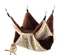 Hamaca para ratas, litera, hamaca colgante para mascotas, saco para la siesta, saco de dormir, cama, casa, saco de dormir para animales pequeños, hurón, gatito, ardilla, chinchilla (Tamaño pequeño)