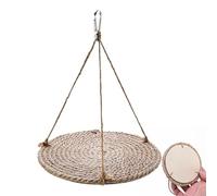 Hamaca para Reptiles - Dragón Barbudo | Madera Cuerda Metal Fácil De Limpiar - Cama Gecko Caaleón Jaula Juguete Decorativo | Ofrece un Lugar de Descanso Ideal para esconderse, Escalar