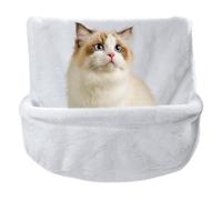Hamaca para Silla para Gatos - Cama Hamaca Plegable, Estable y Resistente | Estante Seguro para Gatos, Alfombra de Felpa y cálida para la Siesta, Ideal para rampas y Puertas, CREA un rincón acog