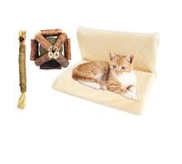 Hamaca para ventana de gato, cómoda hamaca para perro, hamaca suave y lavable para jaula, cama desmontable estable para mascotas, para gatitos, cachorros, perros pequeños