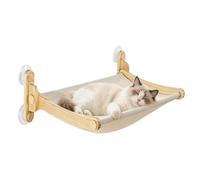 Hamaca para Ventana para Gatos: Percha de Madera Desmontable con ventosas | Interior de casa, apartamento, Sala de Estar, Dormitorio, Hamaca esquinera para Ventana para Gatos