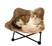 Hamaca plegable para gatos, cama rascadora de sisal para gatos, mango portátil, almohadilla extraíble caliente/fría, resistente a los arañazos y fácil de plegar, para el hogar, viajes, jardín, patio y