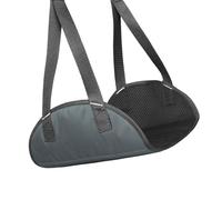 Hamaca portátil de viaje con reposapiés para aviones, tren, oficina, ligera, plegable, práctica, fácil instalación