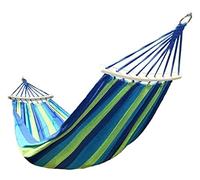 Hamaca portátil para Acampar, Hamaca de Lona for Acampar, Ideal for Playa, jardín, Viajes, árbol, Capacidad de 300 kg, Multicolor, 80 x 190 cm(Blue)
