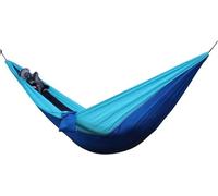 Hamaca portátil para Acampar, Hamaca for 2 Personas, 102 x 55 Pulgadas, Nailon 210T, paracaídas, Multicolor(H)
