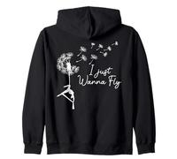 Hamaca Silks I Just Wanna Fly Dandelion Aerial Yoga Regalos Sudadera con Capucha