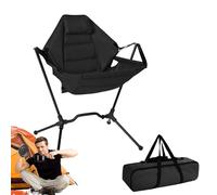 Hamaca sillas de Camping, mecedoras Plegables para Exteriores Silla portátil para Exteriores con Respaldo Alto Sillas Colgantes Plegables y Ajustables Césped, Lou