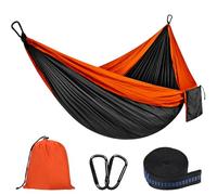 Hamaca Ultraligera para Camping (300x200 cm),300 kg de Capacidad de Carga,Transpirable y de Secado rápido Hamaca,2 Hierro Mosquetones,3M Eslingas Incluidas,Interior Exterior Jardín