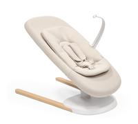Hamaca y Columpio Stokke Yoga Para Bebés, Arena Clara - Movimiento dual para calmar y estimular a bebés de hasta 11 kg - Incluye cojín para recién nacidos - Tres posiciones ajustables
