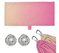 Hamacas colgantes de melocotón a rubor para exteriores con correas de árbol, hamaca colgante para patio, patio trasero y piscina