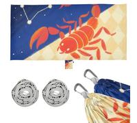 Hamacas Scorpio Constellation Art para exteriores con bolsa de transporte portátil, hamaca para patio exterior, patio trasero junto a la piscina