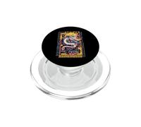 Hamamatsu City Synthwave 80s Dragón Asiático Vaporwave PopSockets PopGrip para MagSafe
