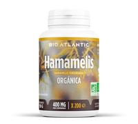 ✿ Hamamelis Orgánica -1200 mg por dosis diaria - 200 comprimidos - Alta Concentración, Formato Ahorro, Premium y Vegetal