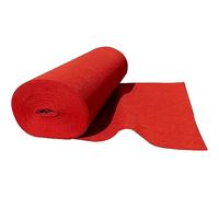 Hamankim Alfombra roja Evento Ceremonia Pasarela Noches de Cine Rojas Eventos Escalera para Fiesta Iglesia Decoraciones de Playa al Aire Libre 1 m de Ancho 2 mm de Espesor Alfombra desechable (S