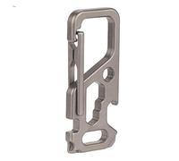 Hamans Llavero antipérdida de liberación rápida de titanio con función de abrebotellas, Gris, Medium