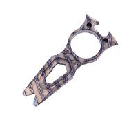 Hamans Multiherramienta EDC de titanio con llave inglesa abrebotellas función de barra de palanca mini llavero portátil