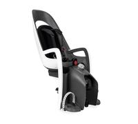 Hamax Caress Asiento Infantil para Bicicleta con Soporte para portaequipajes, Blanco y Gris, fácil instalación, Seguro y cómodo, para portaequipajes de 120-175 mm