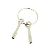 HAMAX Key Set For Lockable Bracket (A Pair), Repuestos Y Accesorios Unisex Adulto, Plata, Talla Única