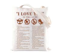 Hambre Gamer Bolsa de mano inspirada en la película del hambre, reutilizable, bolsa de compras para fanáticos del hambre, bolsa de hombro, Bolso Love You Qute, 32*37CM