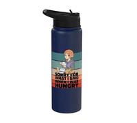 Hambriento y malo, perdón por lo que dije. Estoy hambriento Stainless Steel Insulated Water Bottle
