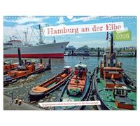 Hamburg an der Elbe - Impressionen eines Sommertages in der Hansestadt (Wandkalender 2026 DIN A3 quer), CALVENDO Monatskalender: Hamburg - die ... an der Elbe - Impressionen auf 14 Seiten