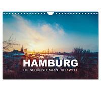 Hamburg - die schönste Stadt der Welt (Wandkalender 2026 DIN A4 quer), CALVENDO Monatskalender: Motive von der Elbe über St. Pauli bis zur Alster