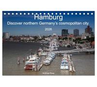 Hamburg.Discover northern Germany's cosmopolitan city (Desk Calendar 2026 DIN A5 landscape), CALVENDO 12 Month DeskCalendar: Hamburg, the cosmopolitan ... where you can always explore something new