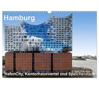 Hamburg. HafenCity, Kontorhausviertel und Speicherstadt. (Wandkalender 2026 DIN A3 quer), CALVENDO Monatskalender: Rund um die Elbphilharmonie in der HafenCity, Speicherstadt und Kontorhausviertel