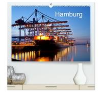 Hamburg (hochwertiger Premium Wandkalender 2026 DIN A2 quer), Kunstdruck in Hochglanz: Der Kalender zeigt Highlights der Hamburger City mit Hafen, ... Planten un Blomen, Hamburger Dom und Alster.