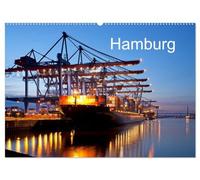 Hamburg (Wandkalender 2026 DIN A2 quer), CALVENDO Monatskalender: Der Kalender zeigt Highlights der Hamburger City mit Hafen, Landungsbrücken, HafenCity, Planten un Blomen, Hamburger Dom und Alster.