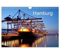 Hamburg (Wandkalender 2026 DIN A4 quer), CALVENDO Monatskalender: Der Kalender zeigt Highlights der Hamburger City mit Hafen, Landungsbrücken, HafenCity, Planten un Blomen, Hamburger Dom und Alster.