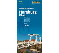 Hamburg West cycling tour (HH1): Altes Land - Buxtehude - Elmshorn - Glückstadt - Stade, 1:60.000 (Radwanderkarten)