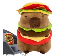 Hamburger Capybara Plush - Capybara Cute Super Soft Doll Pillow, Comfortable Capybara Plush Figure Toy | Exquisite Animal Doll Toy for Easter