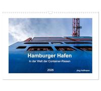 Hamburger Hafen - In der Welt der Container-Riesen (Wandkalender 2026 DIN A3 quer), CALVENDO Monatskalender: Jörg Hoffmann zeigt packende Aufnahmen rund um die Hamburger Containerterminals.