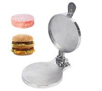 Hamburger Press Patty Maker - Alloy Burger Press with Anti Slip Handle | Non Stick Burger Mold for Making Beef Patties, Veggie Burgers, Bbq Meat, Grilling Tools, Clean Kitchen Gadget for Home Cook