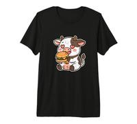 Hamburguesa Amor Vaca Divertida Camiseta Premium