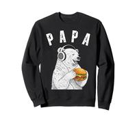 Hamburguesa con Queso Papa Bear Funny Dad Jokes BBQ Lovers Sudadera
