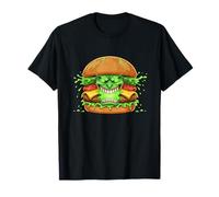 Hamburguesa de Limo mutante con Cara Malvada de Terror Camiseta