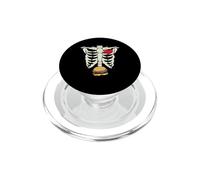 Hamburguesa Esqueleto, Embarazo, radiografía, Divertido, Fiesta de Halloween, Nacimiento PopSockets PopGrip para MagSafe