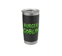 Hamburguesa Goblin Divertido Restaurante de comida rápida Queso Hamburguesas Panecillos Vaso térmico de acero inoxidable de doble pared