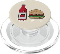 Hamburguesa Ketchup Comida rápida Amigos Hamburguesa de Panecillo Hamburguesa PopSockets PopGrip para MagSafe
