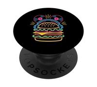 Hamburguesa Musical Dj Food Beats Música PopSockets PopGrip Adhesivo