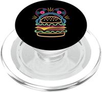 Hamburguesa Musical Dj Food Beats Música PopSockets PopGrip para MagSafe