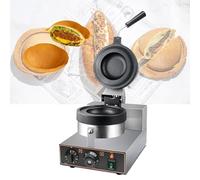 Hamburguesera eléctrica de doble cara con calefacción de 1300 W, prensa for hamburguesas UFO, máquina comercial for hacer hamburguesas y helados for uso doméstico y comercial.