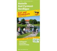 Hameln - Bad Pyrmont - Nordlippe, cycling and hiking map 1:50,000: Rad- und Wanderkarte mit Ausflugszielen, Einkehr- & Freizeittipps und Stadtplänen Hameln und Bad Pyrmont