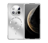 HAMEXLN Magnética Funda para Huawei Mate X6, Protección Completa Lente Cámara Carcasa con Protector De Pantalla Marco,Plata,Mate X6