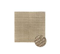 HAMID - Alfombra de Yute Alcázar, 100% Fibra de Yute Natural, Alfombra Suave, Tejida a Mano, Alfombra de Salón, Comedor, Dormitorio, Pasillos, Entrada - Natural (300x300cm)