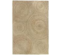 HAMID - Alfombra de Yute Baena, 100% Fibra de Yute Natural, Alfombra Natural Suave, Tejida a Mano, Alfombra de Salón, Comedor, Dormitorio, Entrada, (230x160cm)